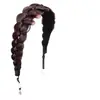 Peluca para Mujer con Cinta Mágica, Diadema Trenzada, Trenza de Espina de Pescado de Corona Alta, Diadema Magnética, Accesorio para el Cabello de Diadema Estilo Coreano