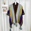 Xale Estilo Étnico Roupa de Viagem Manto Estilo Noroeste Yunnan Lijiang Dali Cardigã Manta com Franjas Quente Proteção Solar