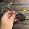 Estilo de abstinência sem moldura Óculos lisos femininos Ins Style Small Face Anti-Blue Light Myopia Óculos Armação Masculina Disponível