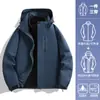 Chaqueta de hombre tres en uno, a prueba de viento e impermeable, adecuada para otoño e invierno, conjunto de dos piezas de plumón desmontable, ropa para ciclismo y montañismo para hombres, disponible para compra en grupo