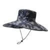 Sombrero de Sol Chal de Ala Ancha de Verano para Hombres, Protección Solar para Exteriores, Sombrero para Montañismo y Pesca, Sombrero de Pescador Coreano Casual Impermeable de Secado Rápido