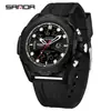 Sanda Nuevo Producto Venta al por Mayor Reloj Tendencia de Moda Deportivo Mano Doble Pantalla Luminoso Esfera Grande Estudiante Impermeable Reloj Electrónico