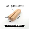 Portatarjetas de Madera Maciza de Haya Base para Etiqueta de Precio Base de Madera para Notas Soporte de Base de Madera Soporte para Inserción de Tarjetas de Notas Soporte para Señal