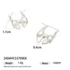 Pendientes de Moda Versátiles Elegantes de Plata 925 con Baño de Cobre, Pendientes Exquisitos de Estilo Sencillo y Versátil, Pendientes Exquisitos de Nicho para el Día a Día