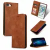 Adecuado para Samsung S25Ultra Textura Mate Succión Funda de Cuero con Tacto Similar a la Piel Billetera S24Fes23S22 Ranura para Tarjetas Funda Protectora
