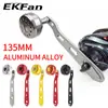 Acessórios para Carretilha de Baitcasting Ekfna Luya Modificada com Manivela Única e Manivela em T com 8*5 Furos Adequados para Carretilhas S/D e Acessórios de Equipamentos de Pesca