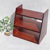 Madera de Pino Madera Maciza Estante Organizador de Tres Niveles Estante Pequeño para Guardar Caja de Router Almacenamiento de Sala de Estar Madera