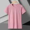 Camiseta de Hielo de Talla Grande Secado Rápido Pareja Cuello Redondo Hombres y Mujeres Transpirable que Absorbe el Sudor Camiseta Deportiva de Manga Corta Elástica para Fitness Hombre