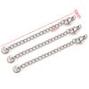 1 Juego de Cadena de Cola con Cierre de Langosta Galvanizado al Vacío de Acero Inoxidable Colgante Colgante DIY Pulsera Collar Accesorios de Joyería