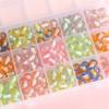 8/10/12mm Resina Glitter Fino Duas Cores Contas Redondas Feitas à Mão Acessórios para Joias DIY Miçangas para Colar Pulseira Contas Soltas