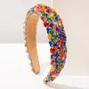 Diadema He Ming Transfronteriza Nuevo Estilo Estilo Barroco Retro Color Sólido Serie de Colores Dopamina Diadema Accesorios para el Cabello Exquisitos de Alta Gama