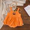 Ropa de Bebé para Verano de Halloween Mameluco Unisex para Bebé Mono de Calabaza 2026 Nuevo Estilo Traje para Gatear Envío Transfronterizo