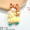 Médio, Grande, Pequeno, Acessórios de Resina para Menina com Padrão Fofo, Acessórios de Cabelo DIY com Cola Cremosa, Tiara, Capa de Celular, Joias Magnéticas para Geladeira