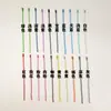 Corrente de Contas Onduladas de Metal, Corrente de Contas Coloridas Pintadas, Acessórios de Etiqueta DIY para Roupas e Brinquedos, Especificações e Comprimento Podem Ser Especificados