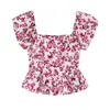 Atacado Verão 2026 Novo Estilo Europeu e Americano Tops Femininos Estampados Estilo Corset 2857