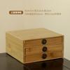 Bamboo Pu'er Tea Box Multi-camada gaveta-tipo Tea Bin Tea Cake Storage Cabinet Single-layer Tea Tray Kung Fu Tea Ceremony Acessórios
