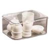Caja de Almacenamiento de Té a Prueba de Polvo con Tapa Transparente Mesa de Centro Escritorio Té Taza de Té Organizar Almacenamiento Estante Almacenamiento Tetera Kung Fu
