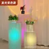 [Lámpara de luciérnaga] decoración de fondo en vivo plegable cilíndrica de papel columna romana columna plegable decoración de guía de carretera