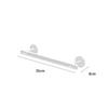 Estante de toallas para compras desbordante sin perforaciones colgador de toallas para baño barra colgante para baño estante de almacenamiento de barra colgante para baño estante de almacenamiento montado en la pared