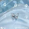 Aretes Huecos de Mariposa de Aleación de Titanio Astmf-136 Titanio G23 Rosca Interna Circonia Studs para Labio Joyería para Piercing