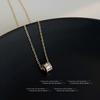 Collar de diseño nicho con textura de lujo ligero, moderno y elegante, cadena de clavícula de circón, Corea del Sur, ins, moderno, versátil