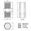 Conector de Acero Inoxidable 304 de Alta Presión con Rosca Externa, Conector Hexagonal Recto Pasante para Tubo de Aceite Engrosado, Conector de Alambre Doble Extremo de Diámetro Variable