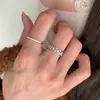 Italia ~ Anillo con Anillo de Encaje Antiguo para Mujer Chapado en Oro de 18k Nicho Exquisito Anillo de Dedo Hueco Anillo Completo de Diamante