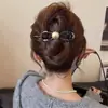 Presilha Twist Exquisita e Simples de Flor Pérola em Formato de Cachorro, Ferramenta Elegante para Penteado Que Não Puxa a Nuca, Presilha de Cabelo, Presilha Bico de Pato