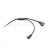Cable Terminal USB Uno a Dos 4 Pines 2.54 Terminal a Codo Tipo C Hembra + Codo Tipo C Macho