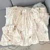 (Verano Nuevo Estilo 36) Conjunto de Algodón Nube Qiaoke Meng Hombros Descubiertos H32863 # M-XXL