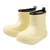 Botas de lluvia para exteriores con suela gruesa para mujer, moda de primavera, estilo coreano, costuras en colores caramelo, botas altas de caña gruesa para las cuatro estaciones, zapatos de goma