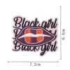 Patch Bordado Dia da Independência Preto Decoração de Roupa Patch Patch Bordado Bebê Preto Computador Insígnia de Menina Pequena