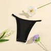 Nuevos Tangas de Seda de Leche de Tiro Bajo para Mujer Color Sólido Transpirables Amigables con la Piel Cómodas Doble Capa en la Entrepierna Ropa Interior para Mujer Se Vende Individualmente