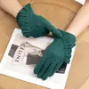 Luvas quentes de lã inverno femininas primavera e outono para dirigir andar de moto roupas com tela sensível ao toque luvas de caxemira fábrica de origem