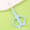 En stock tijeras de belleza de acero inoxidable tijeras para cejas domésticas tijeras para vello nasal redondas de maquillaje tijeras pequeñas puntiagudas herramientas de belleza y maquillaje al por mayor