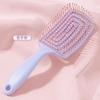 Peine Big Bend Esponjoso Peine Superior Craneal Alto Artefacto para Cabello Largo para Mujeres Estilo Especial Masaje Meridiano Bolsa de Aire Púa Peine Hueco