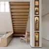 Simulación de Papel Tapiz Transfronterizo 3D Planta Verde en Maceta Pegatinas de Pared Decoración de Pared Estilo Nórdico Jarrón Marrón Tríptico Pintura Decorativa