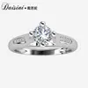 Anillo Sencillo de Plata S925 Europa y América Transfronterizo Amazon Diseño Popular de Internet Anillo de Diamante Mosan Microincrustado