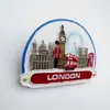 Imanes de Nevera Creativos y Culturales de Autobús Británico de Londres de Resina Souvenirs de Viaje Creativos Pegatinas Magnéticas Manualidades Souvenirs