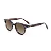 Tendencia de Moda Transfronteriza Uña de Arroz Gafas de Sol Ovaladas Comercio Exterior Personalizadas Retro para Mujer Protección Solar de Gama Alta Gafas de Sol de Acetato Hechas a Mano