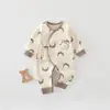 Ropa para Recién Nacidos Primavera y Otoño Body para Recién Nacido Ropa para Gatear de Algodón Puro Capa Base Romper Algodón 100% Clase A