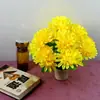 Flores Artificiales al por Mayor, Crisantemos Artificiales, Crisantemos Artificiales Grandes de 13 Cabezas, Flores de Seda, Flores Falsas, Flores Decorativas