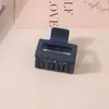 Pinza para el Cabello Mate Transfronteriza Tipo Pinza de Tiburón con Acabado de Alta Gama, Pinza de Garra Rectangular Simple de 13 cm, Tamaño Grande para Cabello Grueso, Accesorio para el Cabello para Mujer
