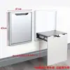 Banqueta para Cambiar Zapatos en la Entrada para el Hogar, Taburete Plegable Simple de Aleación de Aluminio Montado en la Pared, Oculto en el Baño