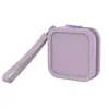 Monedero de Silicona con Cremallera Bolsa Cuadrada Pequeña Bolsa Portátil para Maquillaje Bolsa Multifuncional de Silicona para Guardar Lápices Labiales Anti-Caídas