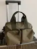 Bolso Cruzado Ligero de Gran Capacidad para Mujer Tela de Nylon Portátil Cuadros Múltiples Bolsillos Viaje Trayecto Versátil Bolso de Hombro Único
