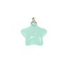 Colgante de estrella de cinco puntas, acrílico, color gelatina, llavero con cuentas, accesorios para bolso de joyería DIY, venta al por mayor