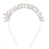 Novo europeu e americano aniversário festa headwear headband cartas femininas feliz aniversário feliz aniversário faixa de cabelo feminino