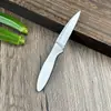 Faca dobrável totalmente em aço personalizada pelo fabricante, faca de bolso sem trava, mini faca portátil de aço inoxidável, faca de frutas