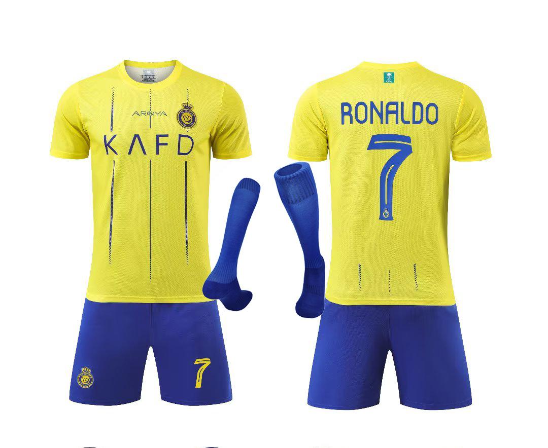 23-24利雅得主场 黄色 7号+袜子